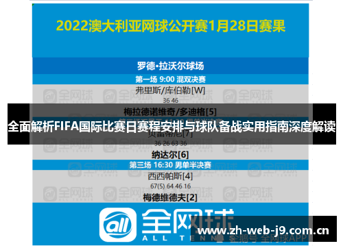 全面解析FIFA国际比赛日赛程安排与球队备战实用指南深度解读 全面解析FIFA国际比赛日赛程安排与球队备战实用指南深度解读
